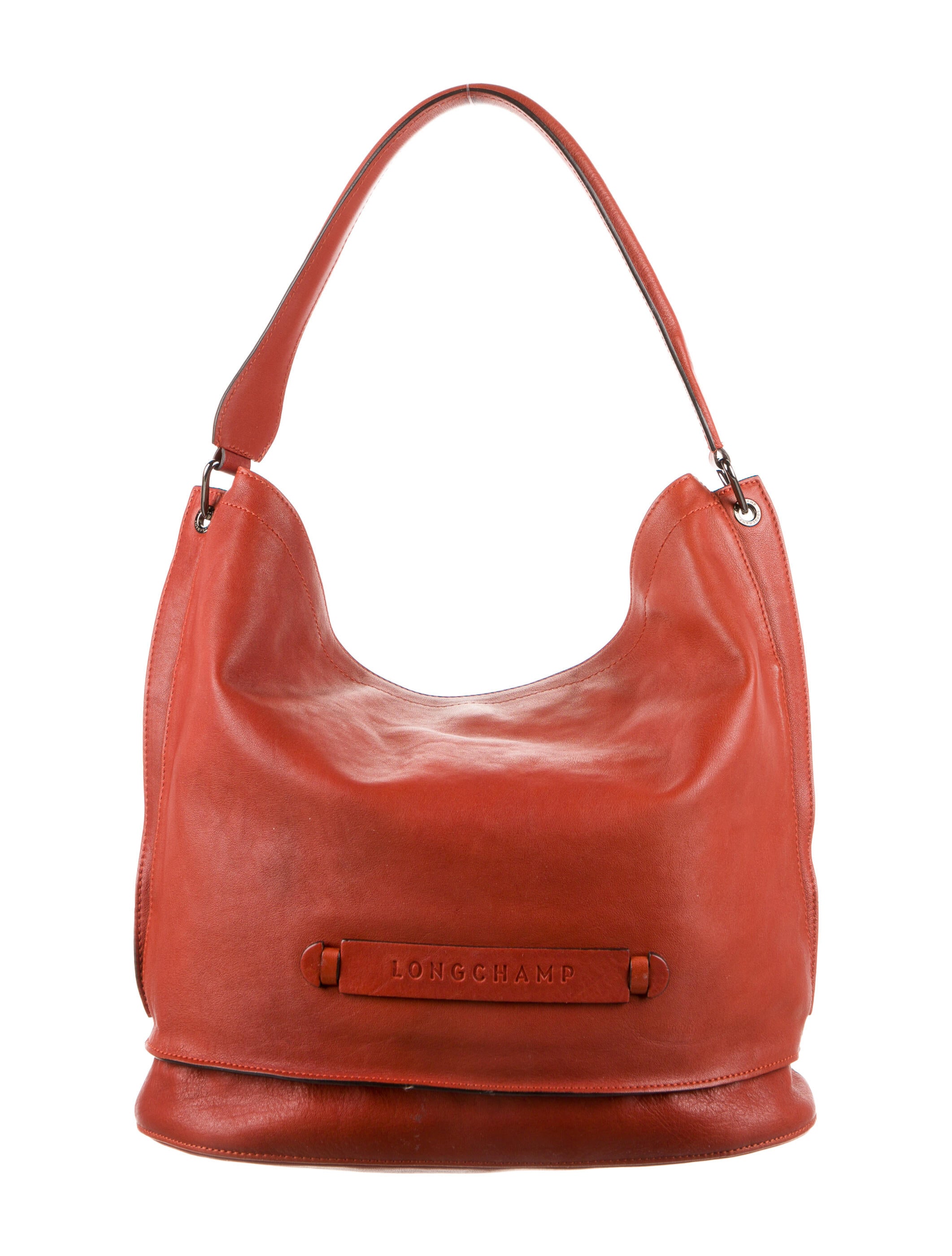 Longchamp Hobo L Bag Red Hobos, Handbags WL858347 The RealReal