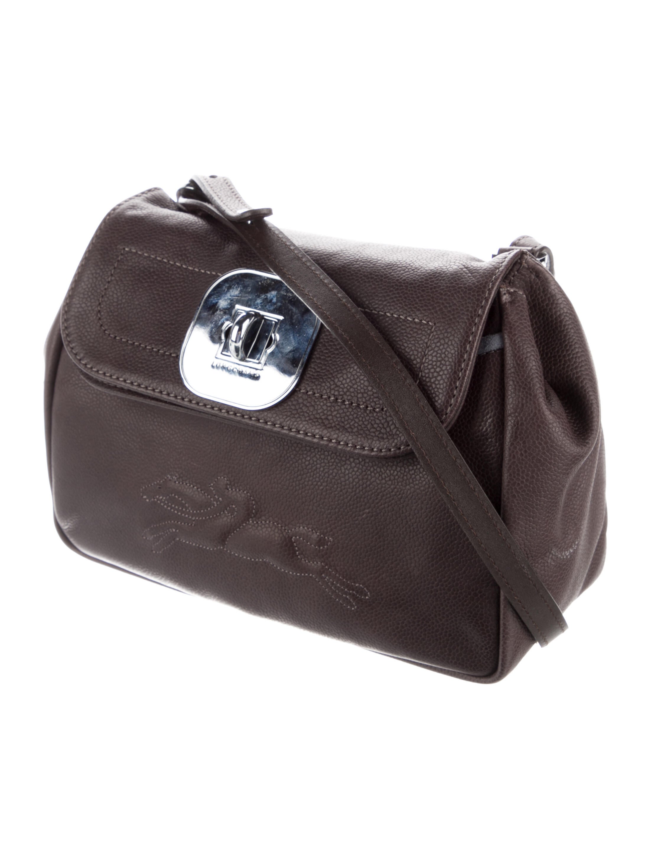 Longchamp Leather Crossbody Bag Brown Crossbody Bags, Handbags