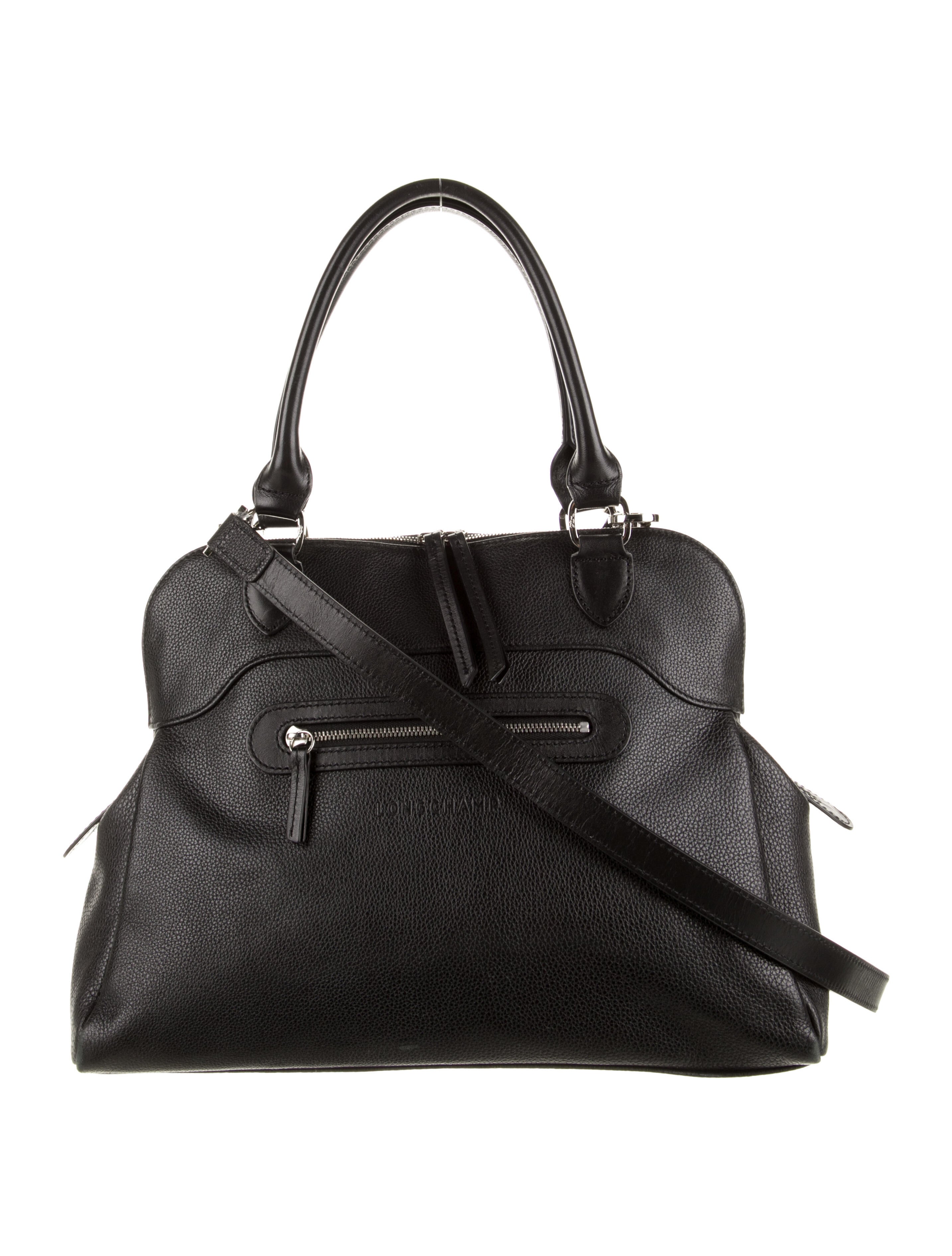 Longchamp Leather Crossbody Bag Black Crossbody Bags, Handbags