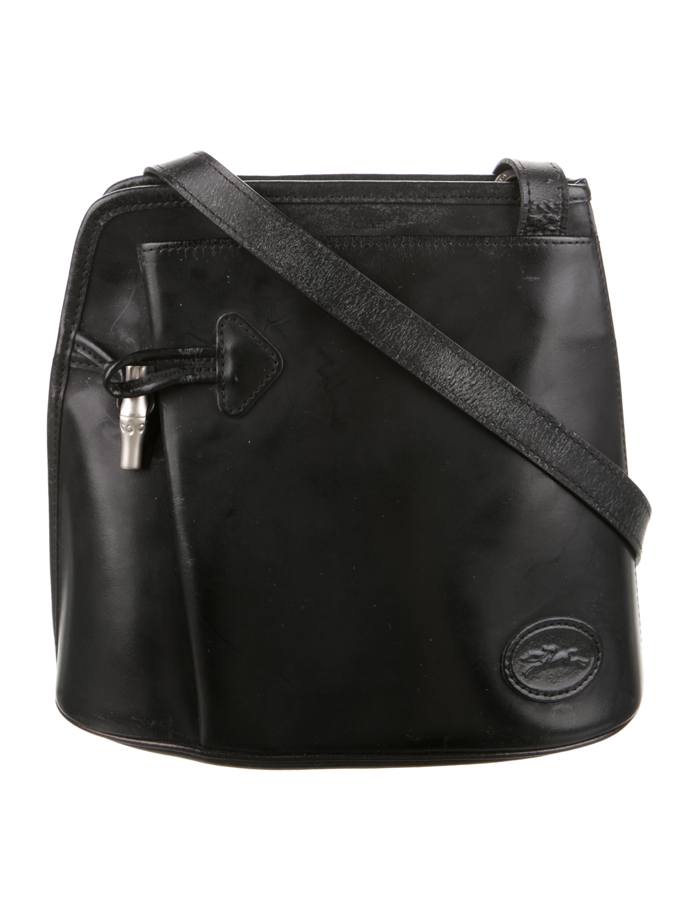 Longchamp Leather Crossbody Bag Black Crossbody Bags, Handbags