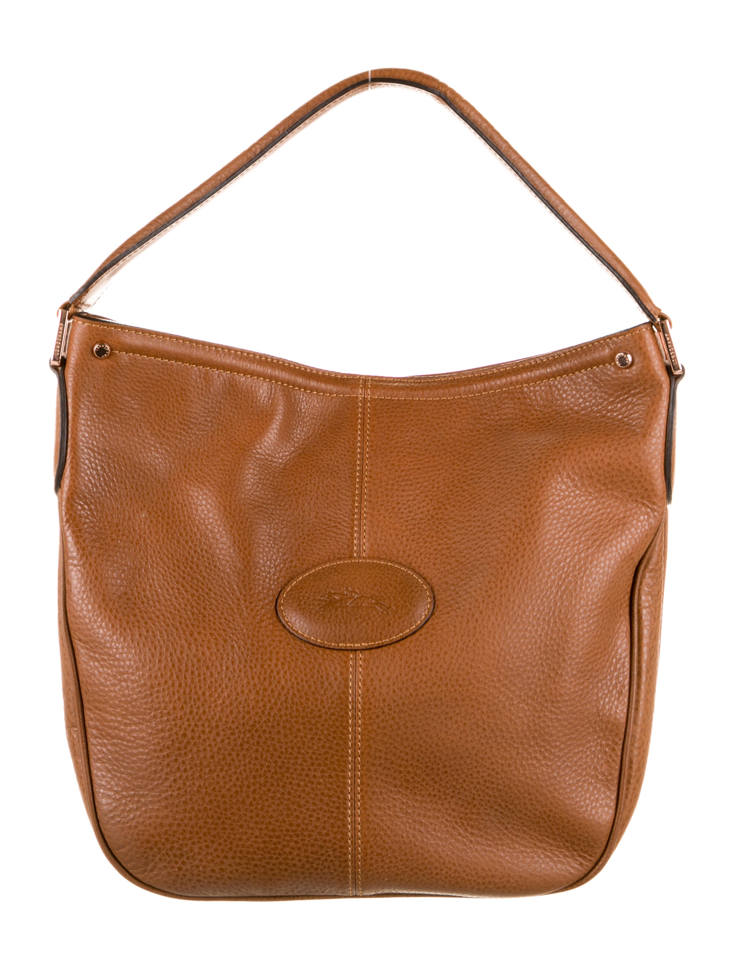 Longchamp Leather Hobo Bag Brown Hobos, Handbags WL861533 The RealReal