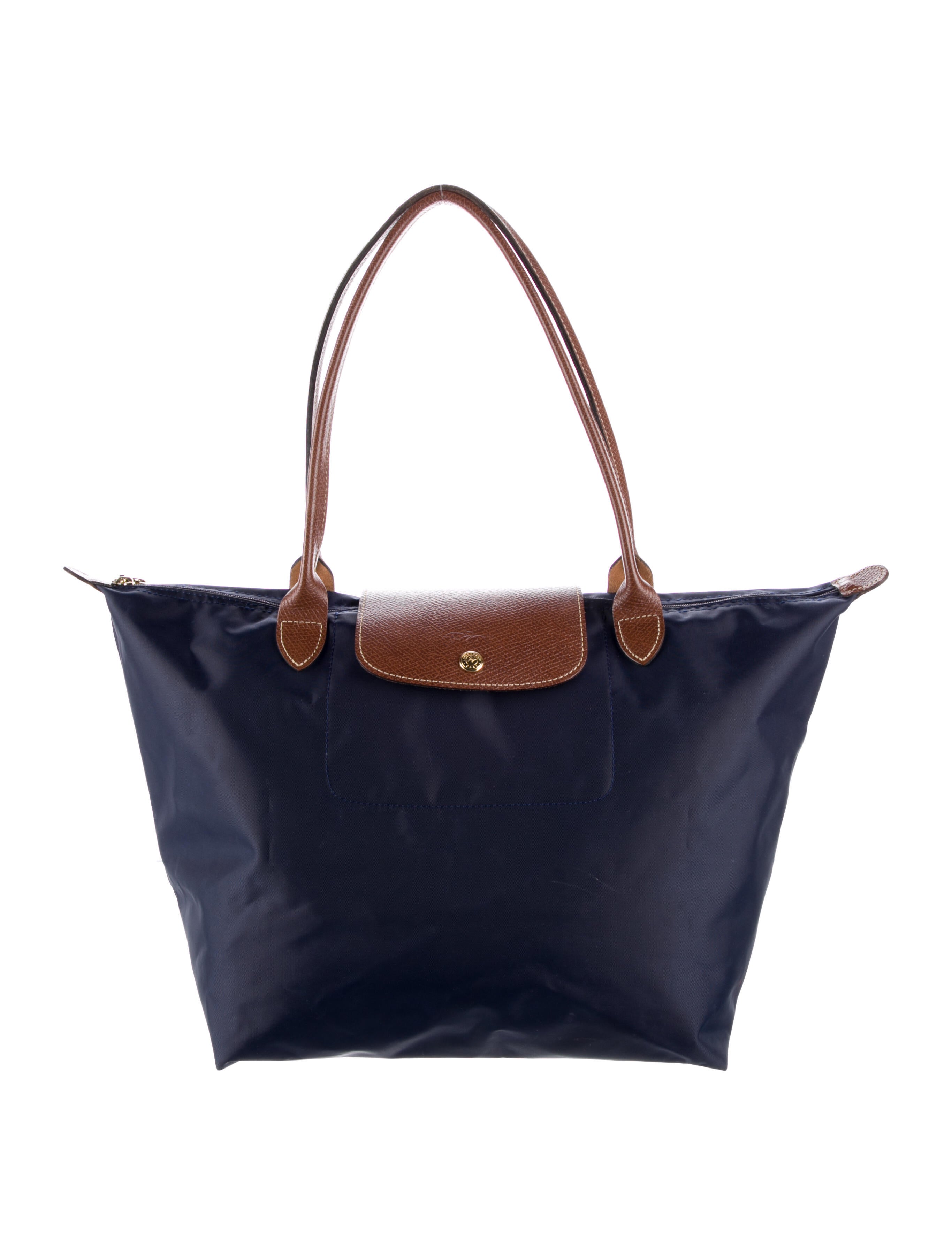 Longchamp Le Pliage Nylon Shoulder Tote Blue Totes, Handbags