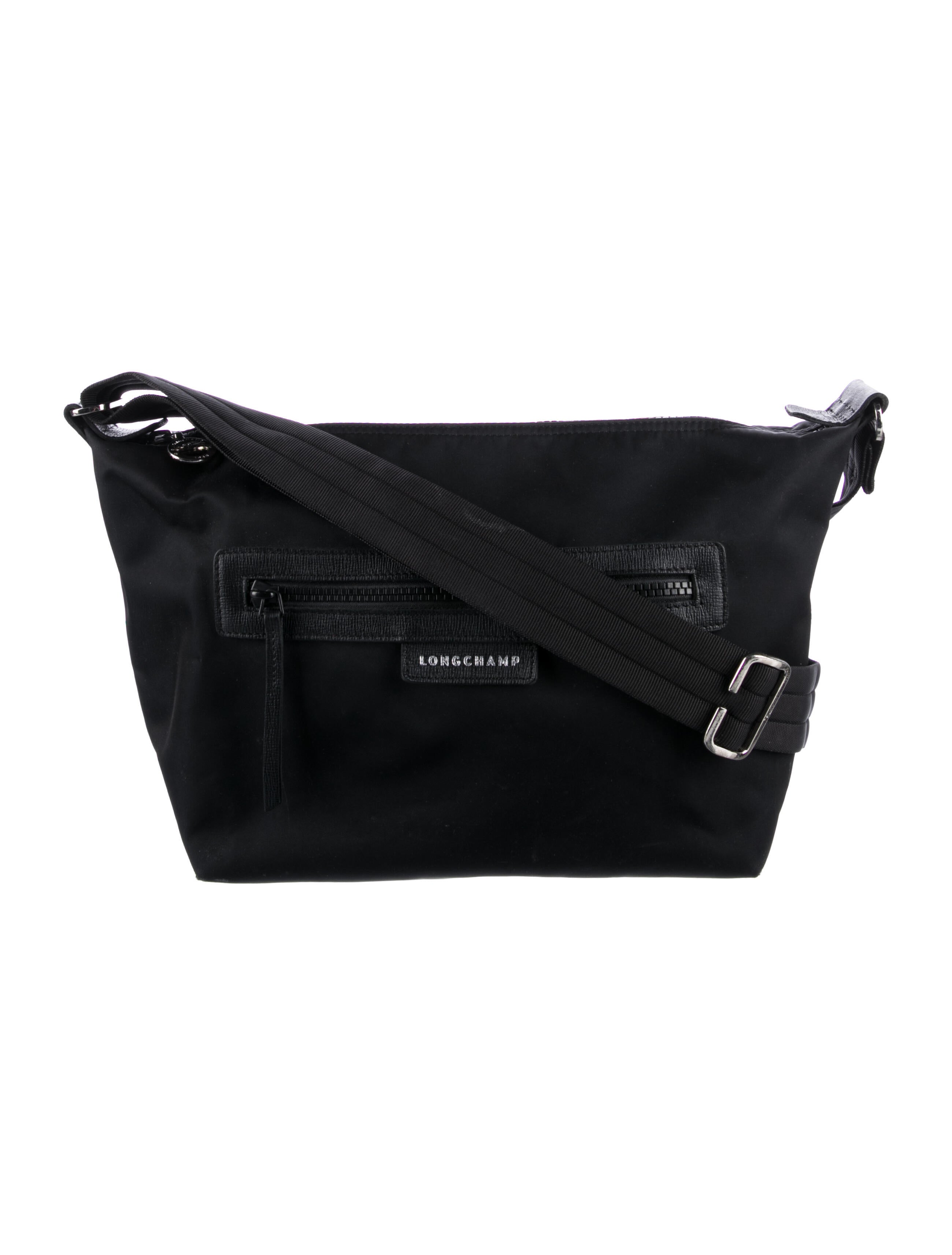 Longchamp Nylon Le Pliage Crossbody Bag Black Crossbody Bags