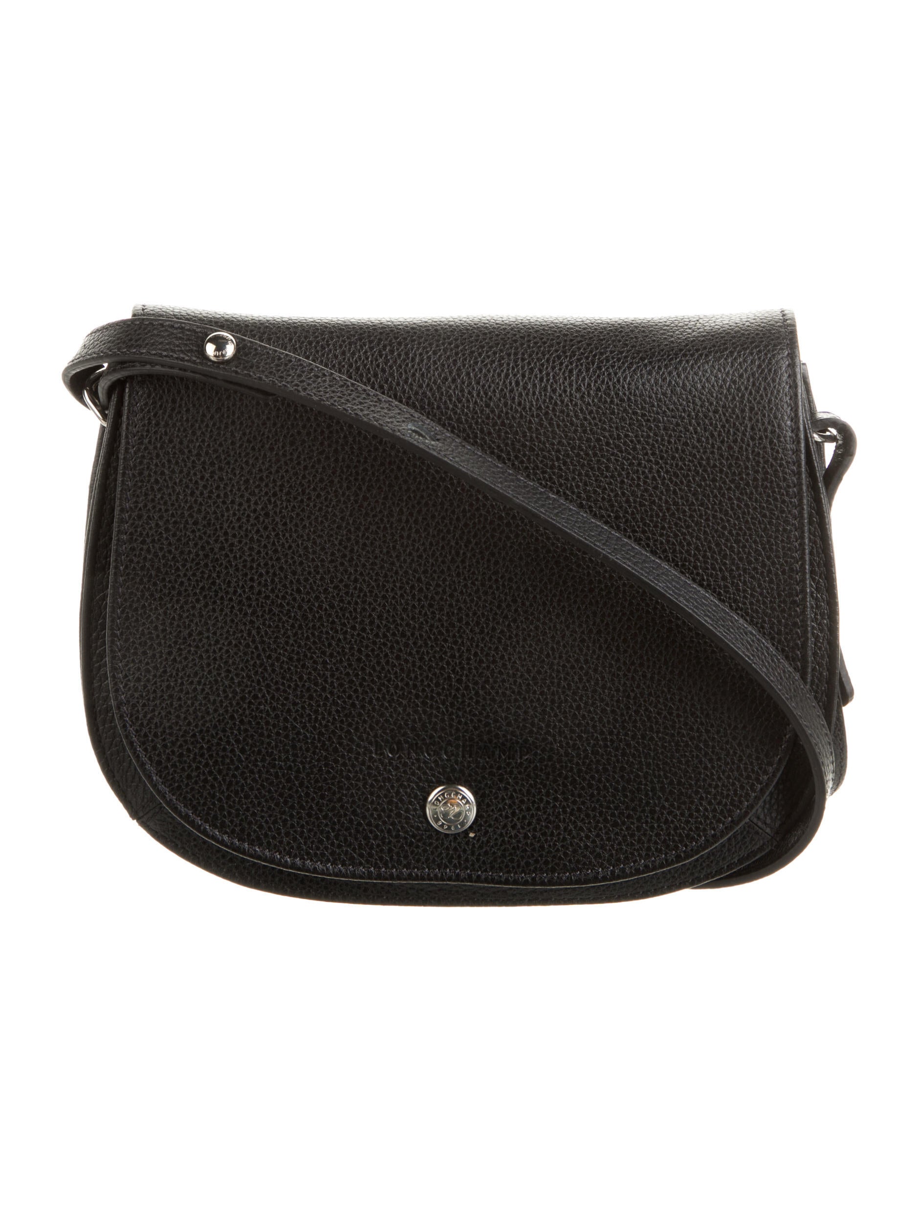 Longchamp Leather Crossbody Bag Black Crossbody Bags, Handbags