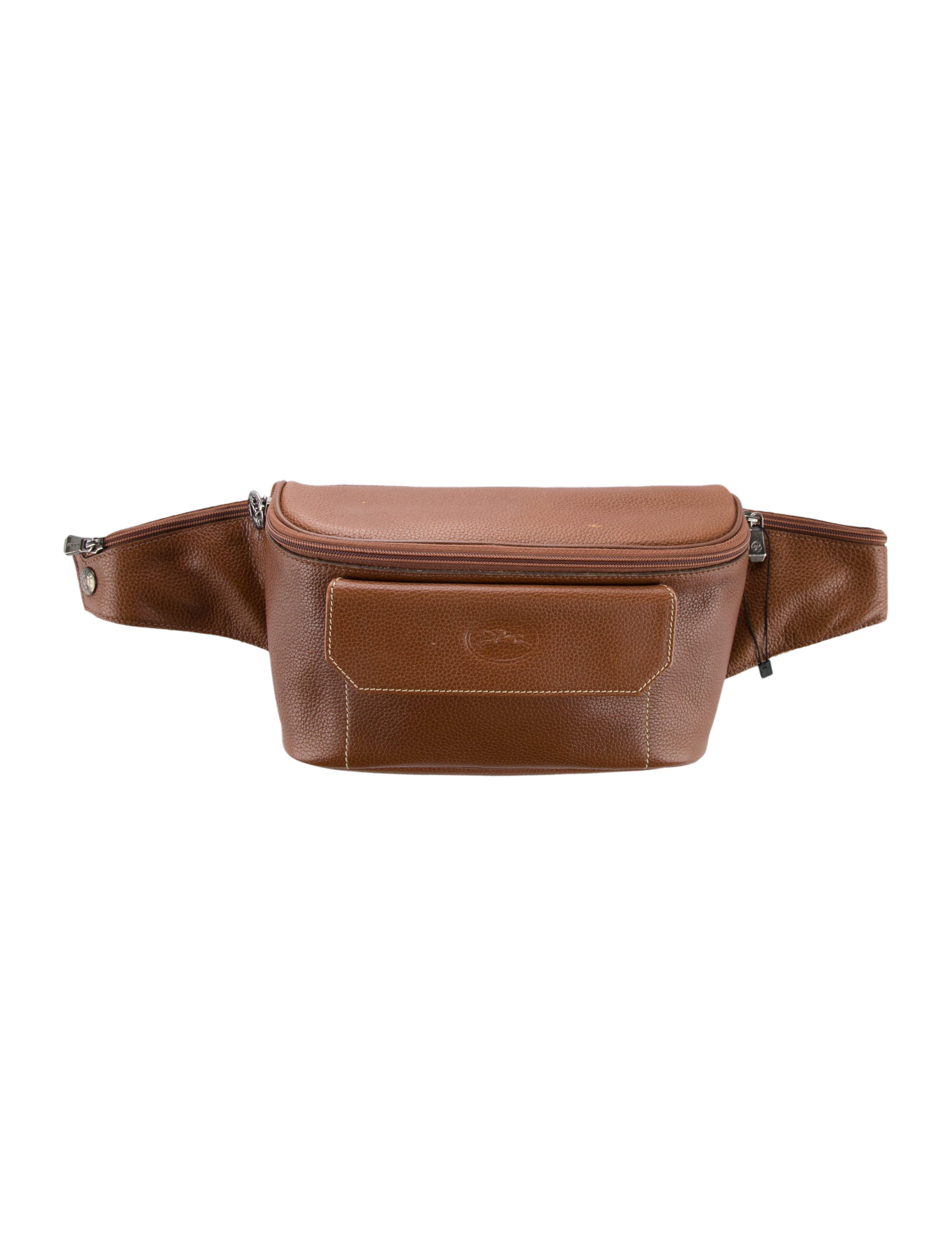 Longchamp Leather Waist Bag Brown Waist Bags, Handbags WL862563