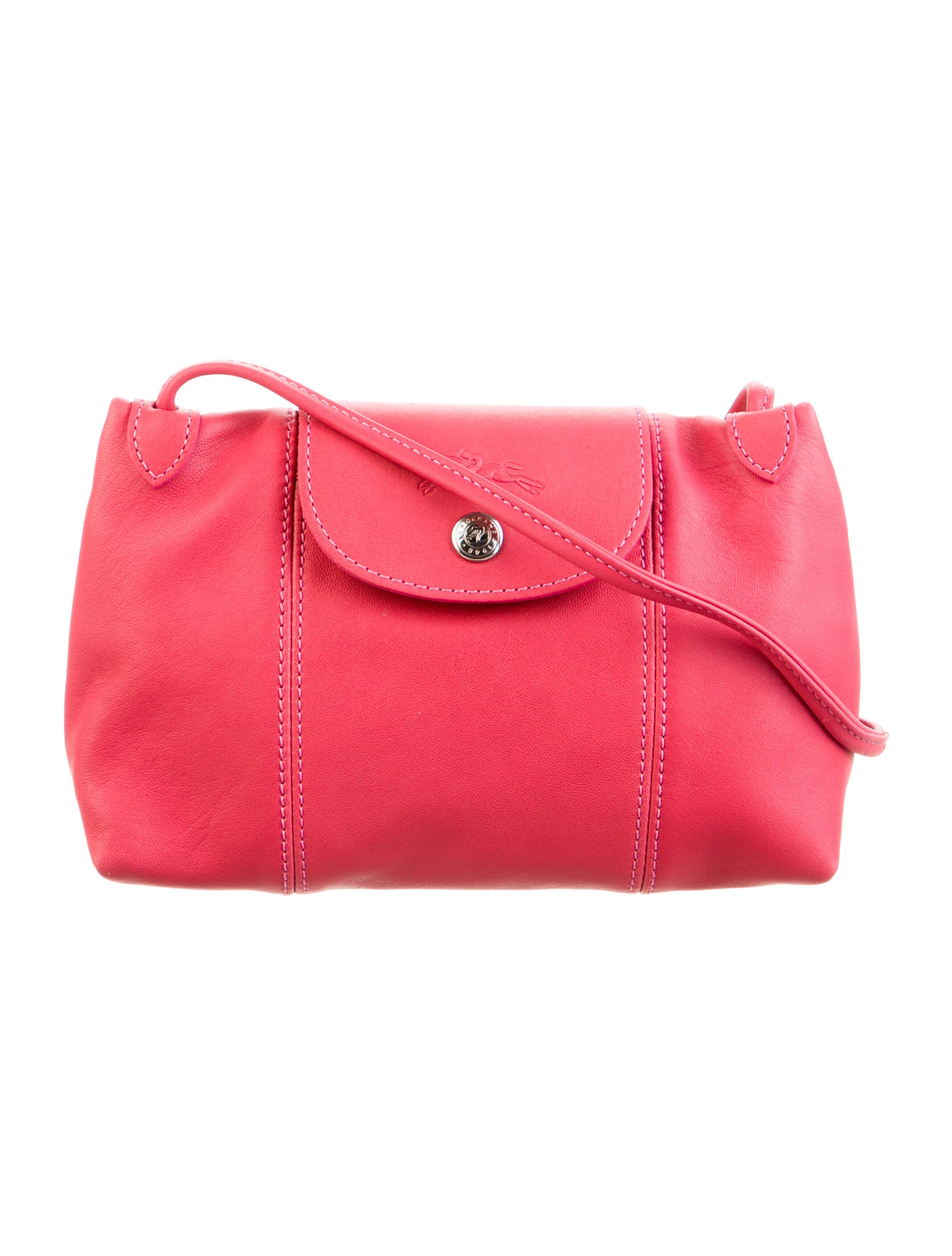 Longchamp Leather Le Pliage Crossbody Bag Pink Crossbody Bags, Handbags WL863217 The RealReal