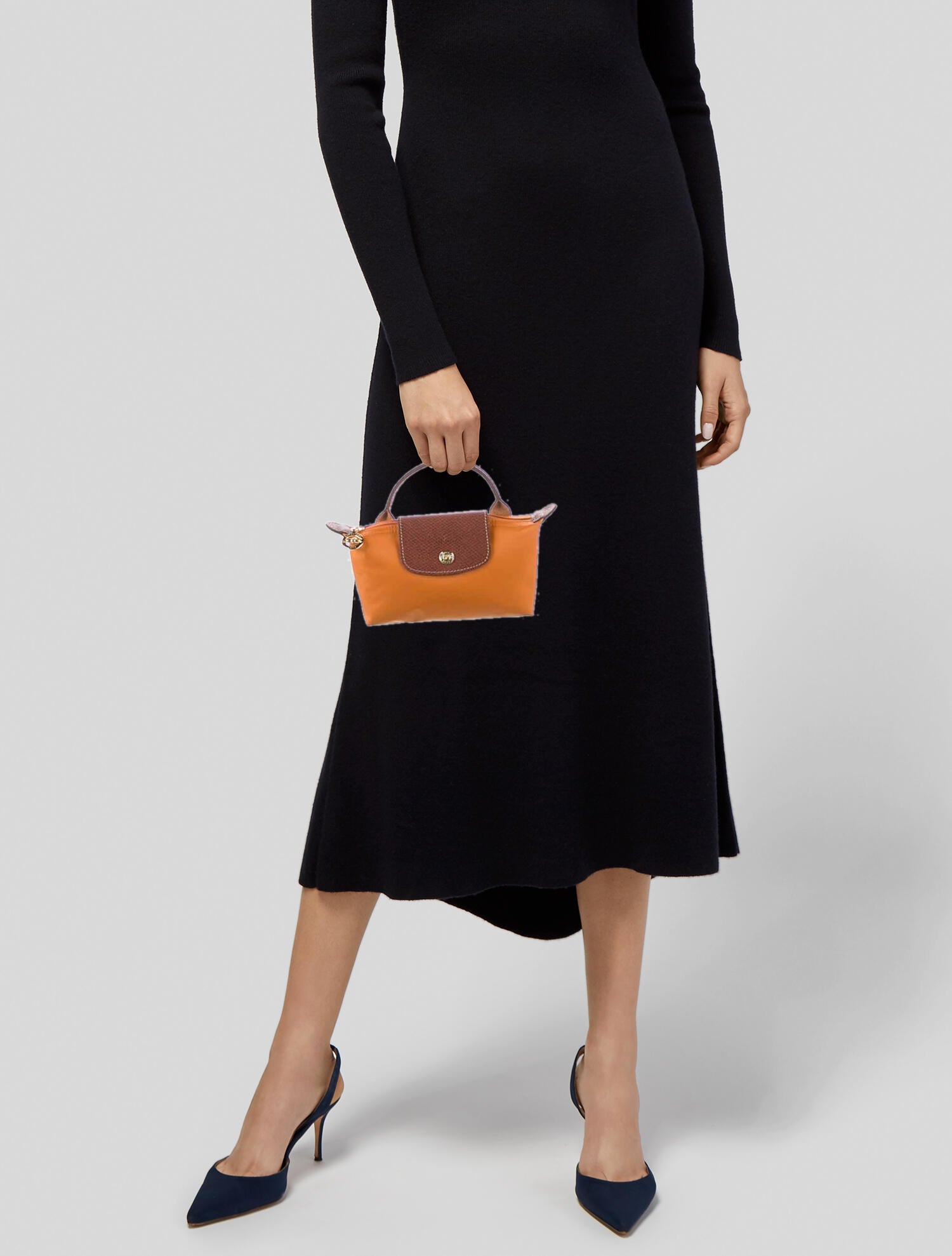 Longchamp Nylon Mini Bag - Orange Mini Bags, Handbags - WL863422