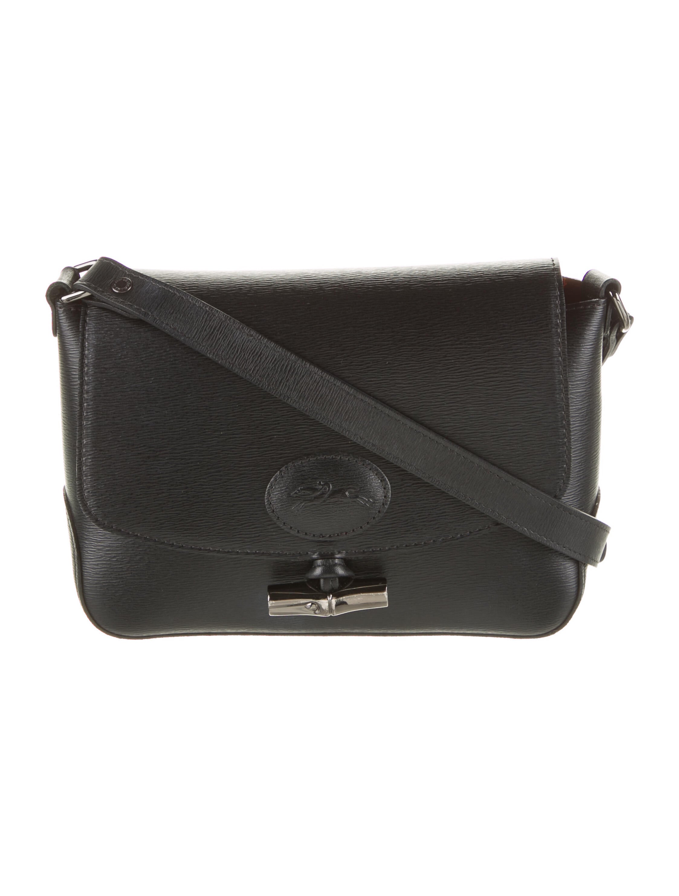 Longchamp Leather Crossbody Bag Black Crossbody Bags, Handbags