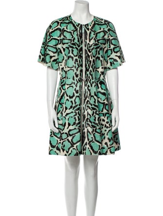 Longchamp Calf Leather Mini Dress