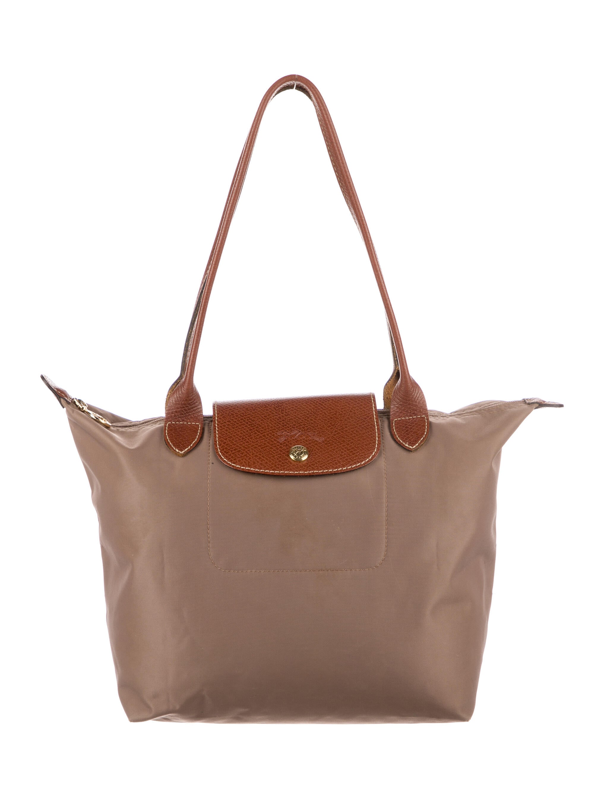 Longchamp Nylon Le Pliage Tote Bag - Brown Totes, Handbags