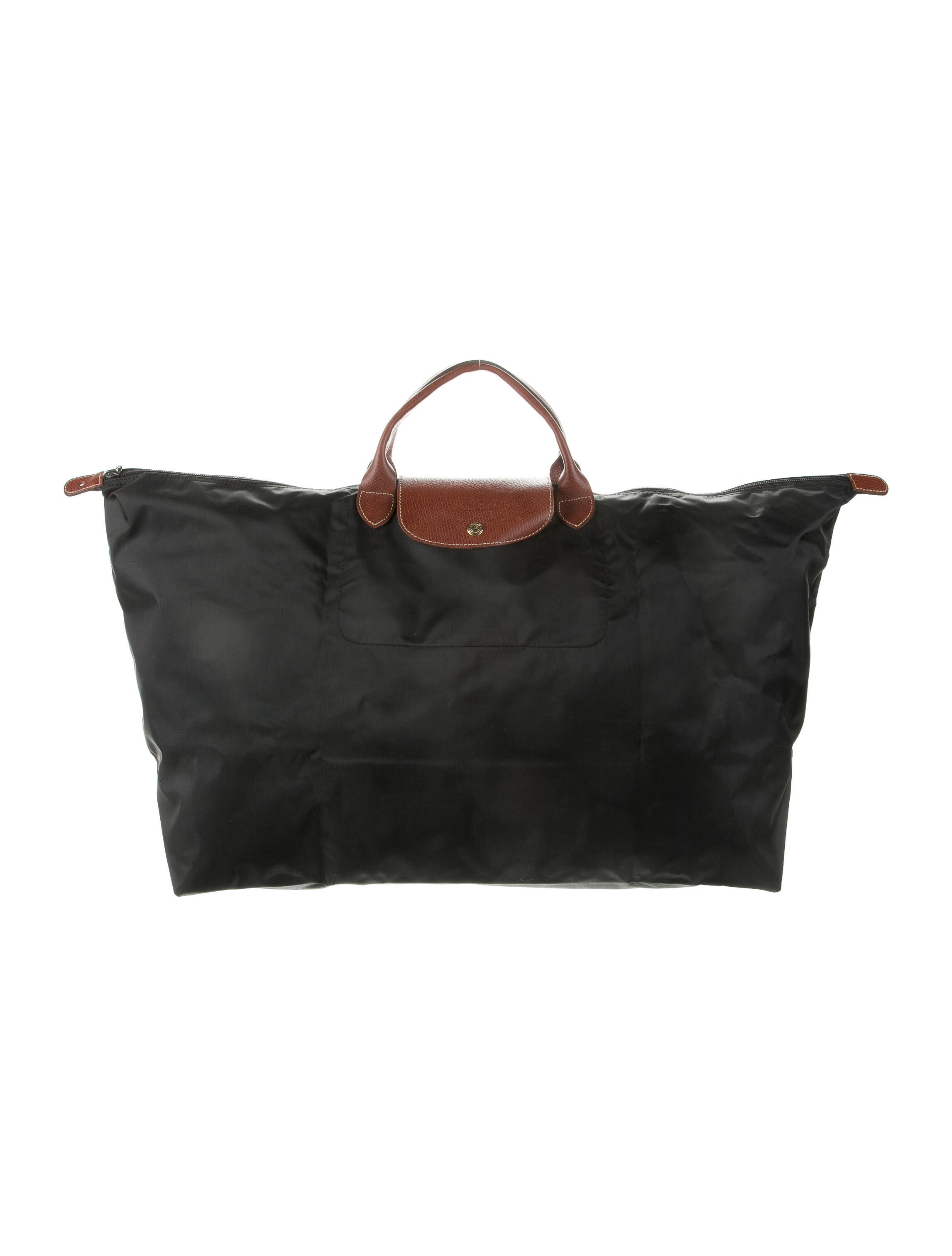 Longchamp Nylon Le Pliage Tote Bag Black Luggage and Travel, Handbags