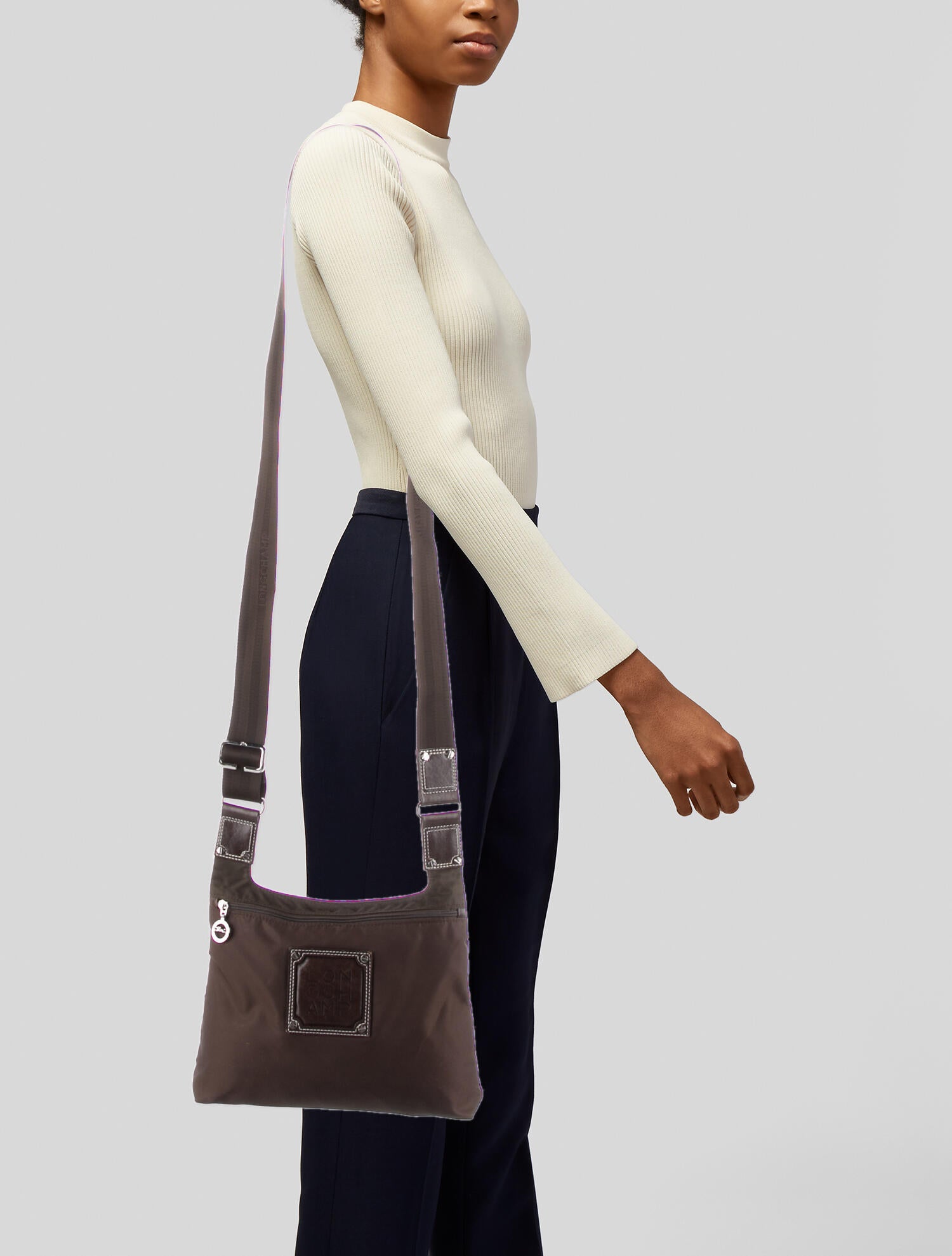 Longchamp Nylon Crossbody Bag Brown Crossbody Bags, Handbags WL865322 The RealReal