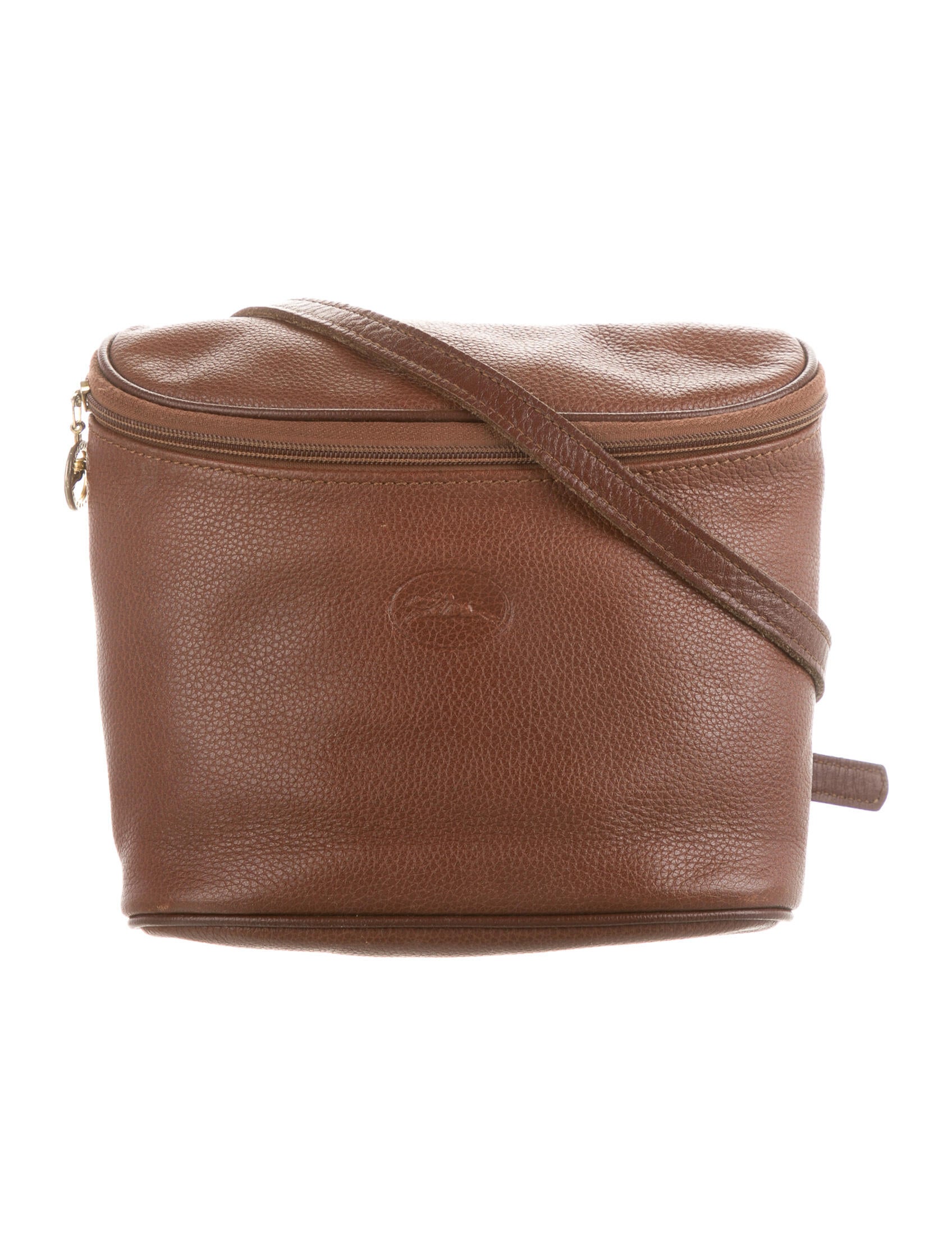 Longchamp Vintage Leather Crossbody Bag Brown Crossbody Bags