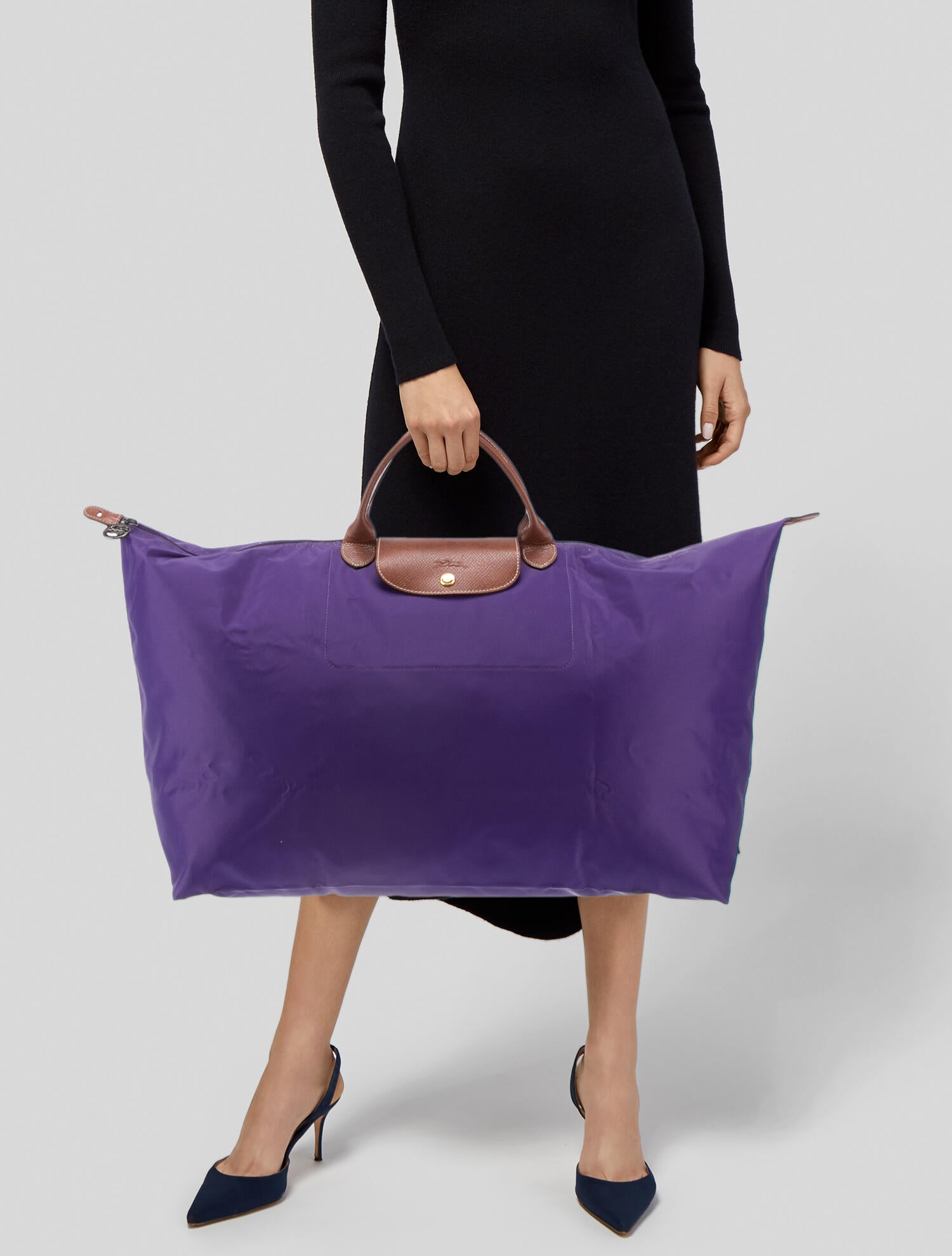 Longchamp Large Nylon Le Pliage Tote Bag