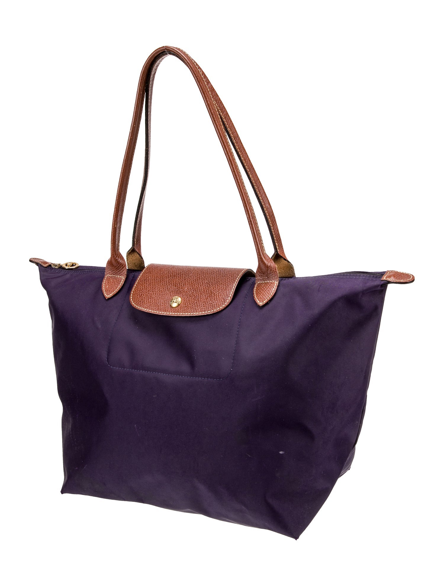 Longchamp Le Pliage Large Tote - Purple Totes, Handbags - WL873053