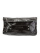Longchamp Solid Patent Leather Clutch