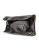 Longchamp Solid Patent Leather Clutch
