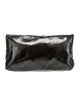 Longchamp Solid Patent Leather Clutch