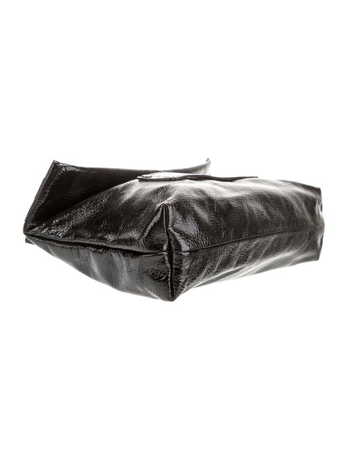 Longchamp Solid Patent Leather Clutch