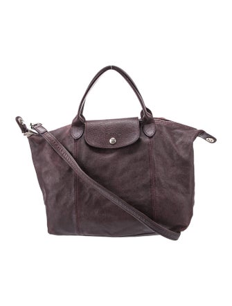 Longchamp Leather Top Handle Bag