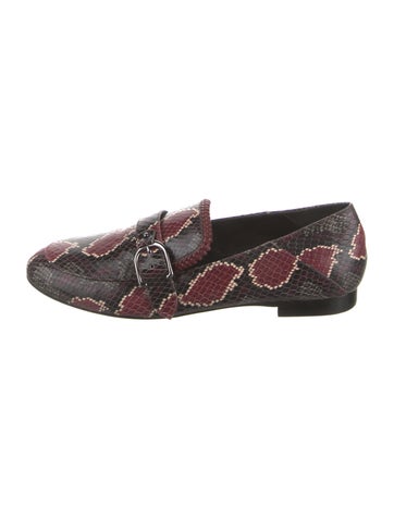 Longchamp Flats Leather Animal Print Loafers 8