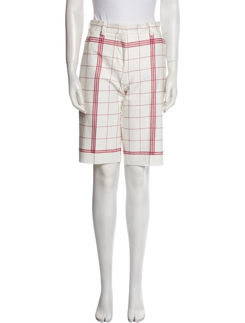 Longchamp Plaid Print Knee-Length Shorts