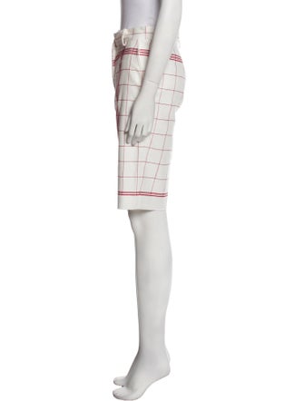 Longchamp Plaid Print Knee-Length Shorts