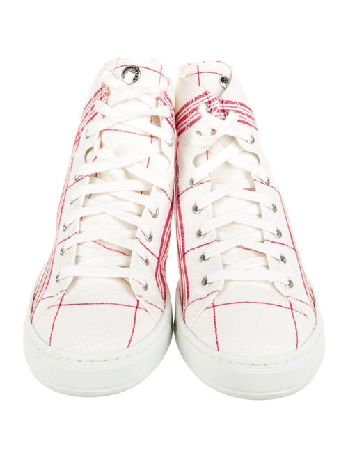 Longchamp Canvas Printed Sneakers