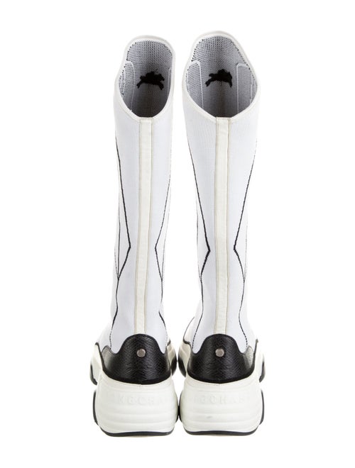 Longchamp Printed Leather Trim Embellishment Sneakers