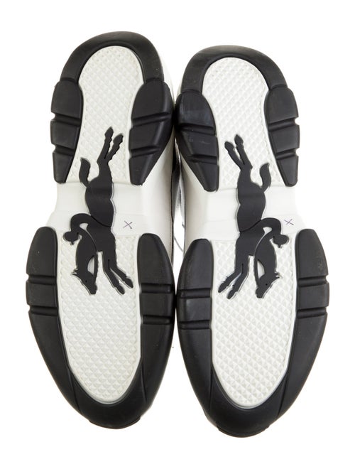 Longchamp Printed Leather Trim Embellishment Sneakers