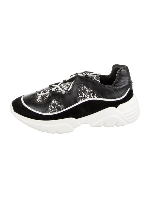 Longchamp Leather Printed Chunky Sneakers