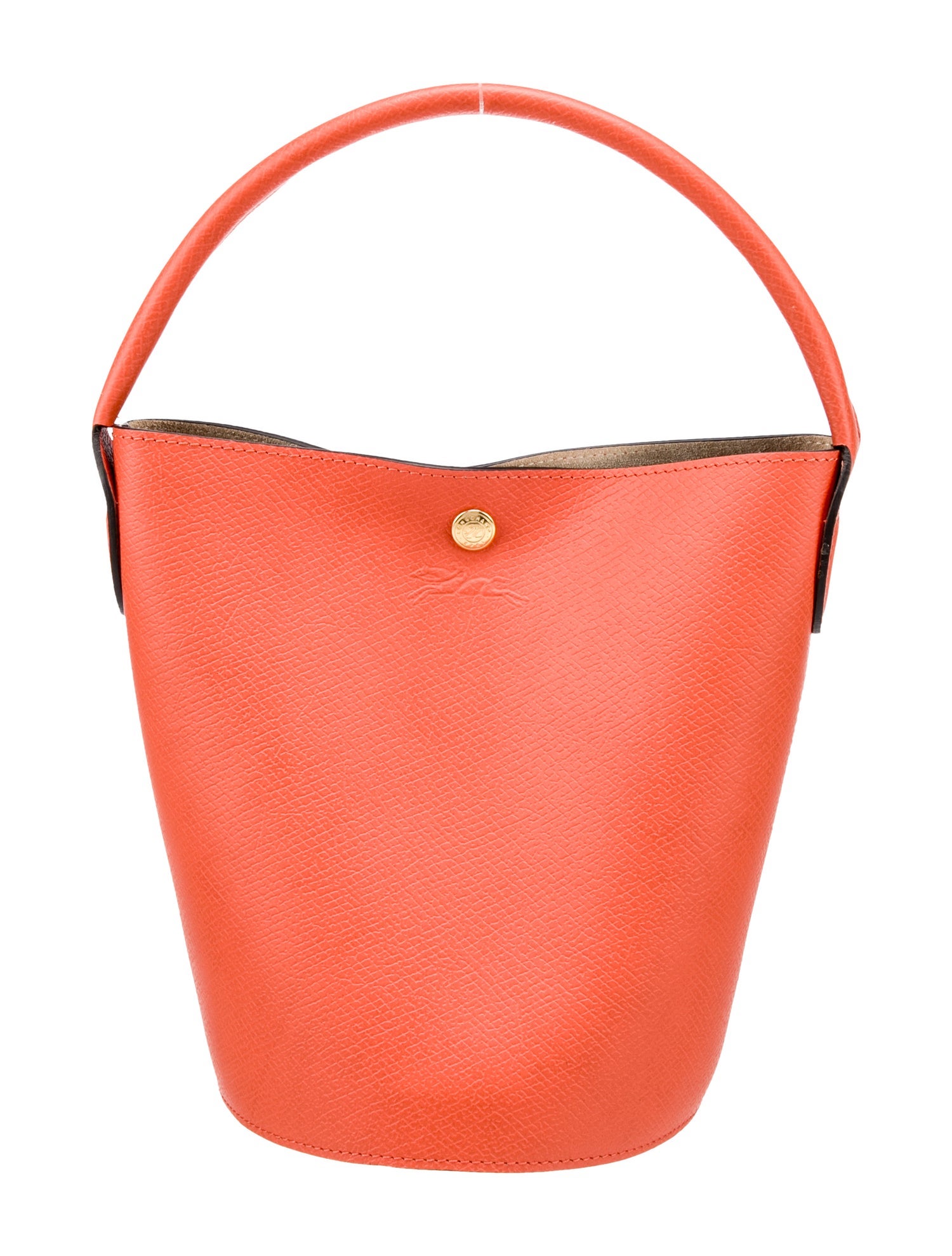 Longchamp Leather Bucket Bag