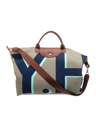 Longchamp Canvas Weekender Bag