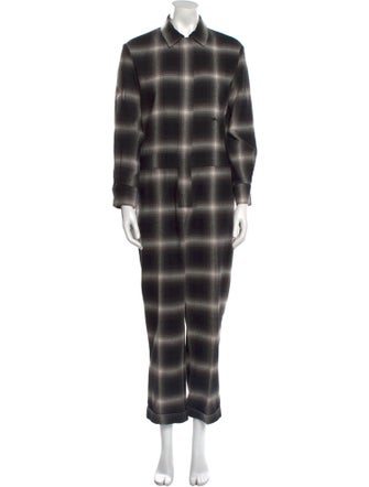 Longchamp Plaid Print Jumpsuit