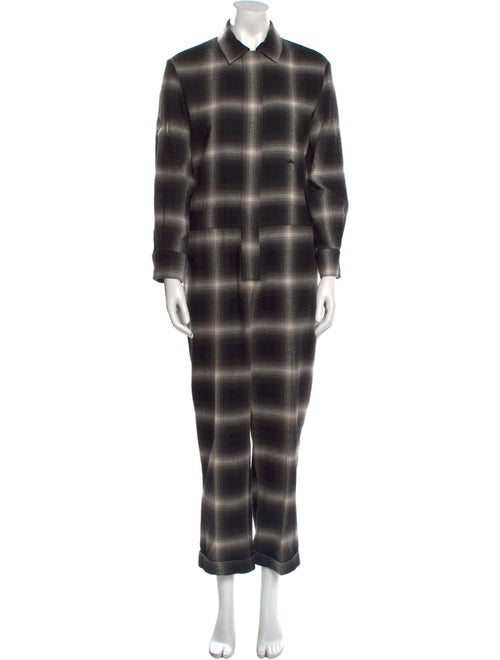 Longchamp Plaid Print Jumpsuit