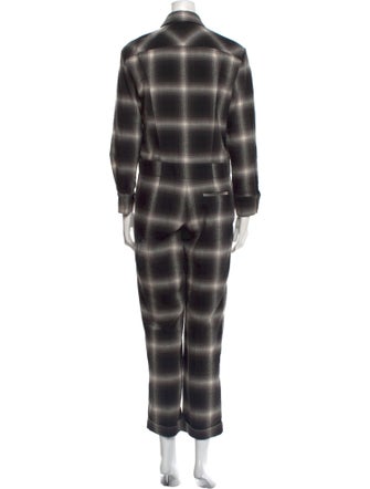 Longchamp Plaid Print Jumpsuit