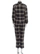 Longchamp Plaid Print Jumpsuit