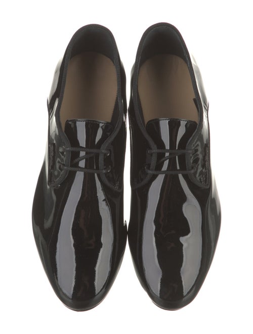 Longchamp Patent Leather Grosgrain Trim Oxfords