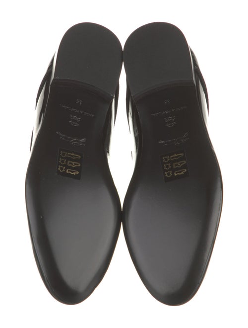 Longchamp Patent Leather Grosgrain Trim Oxfords