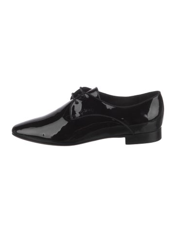 Longchamp Flats Patent Leather Oxfords Us8, Fr39 | 8