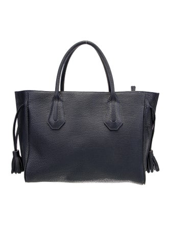 Longchamp Leather Top Handle Bag