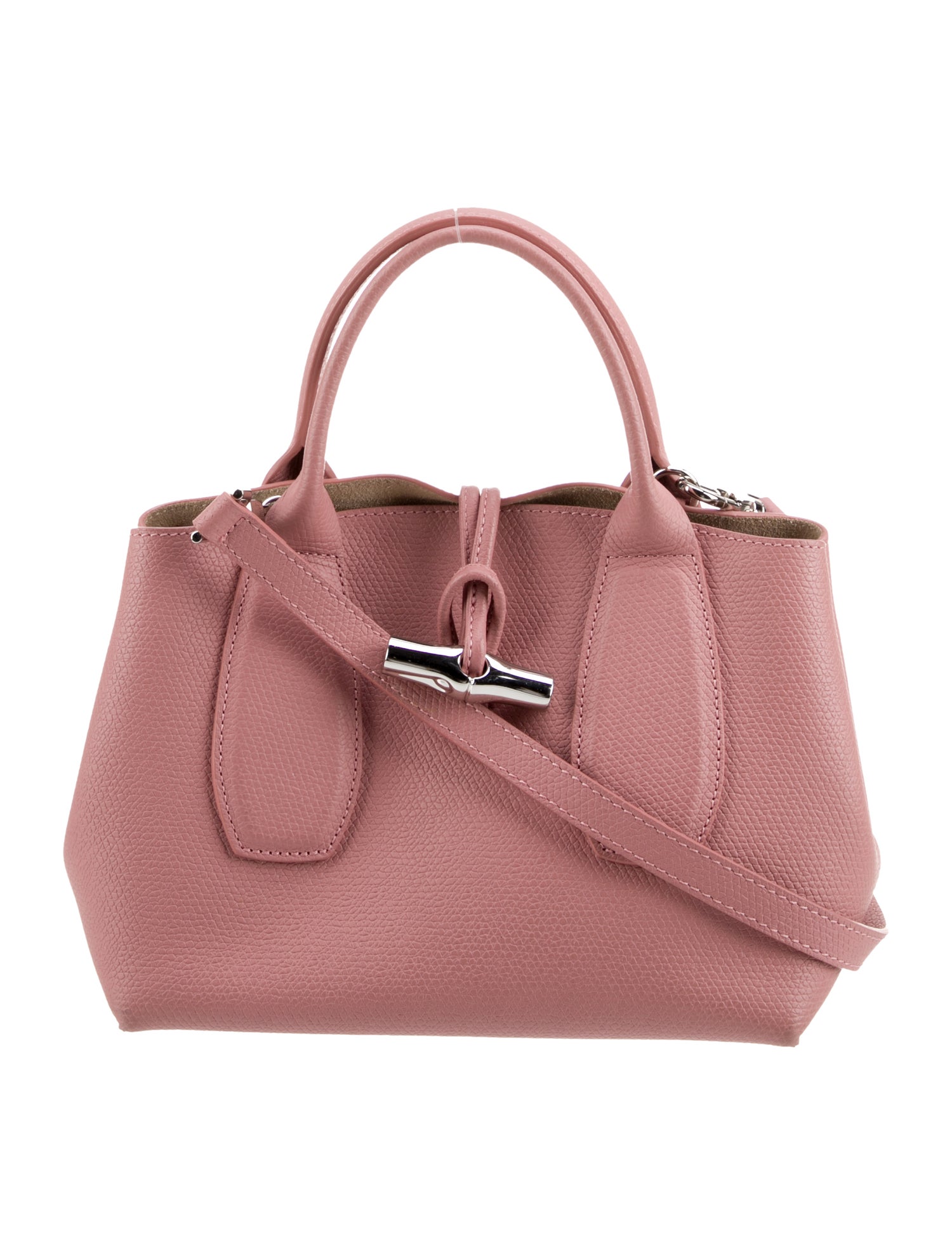 Longchamp Leather Top Handle Bag