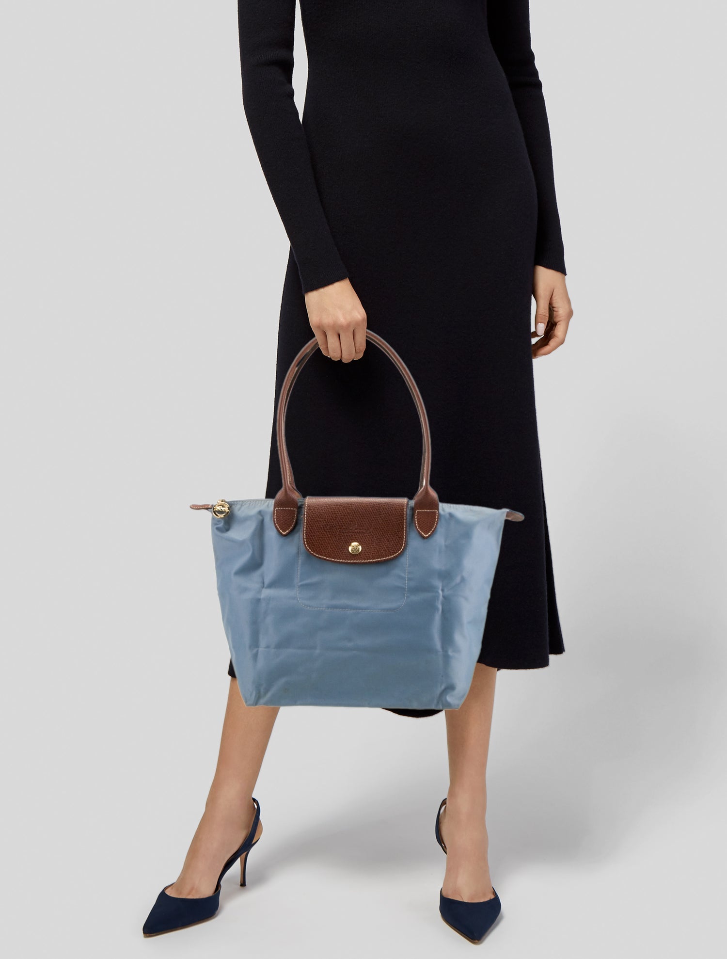 Longchamp Nylon Top Handle Bag