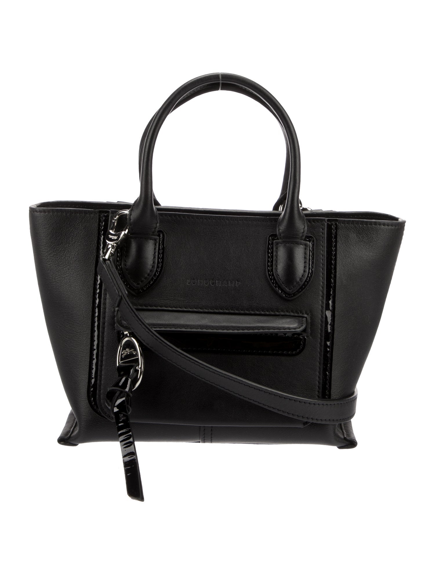 Longchamp Leather Top Handle Bag