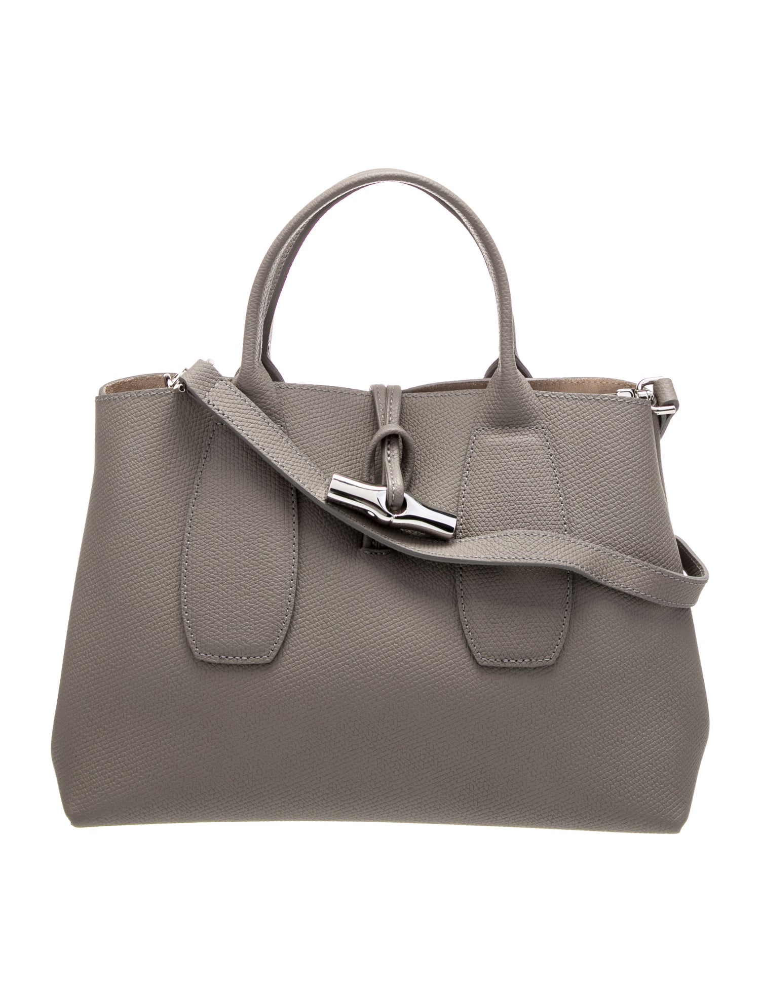 Longchamp Leather Top Handle Bag