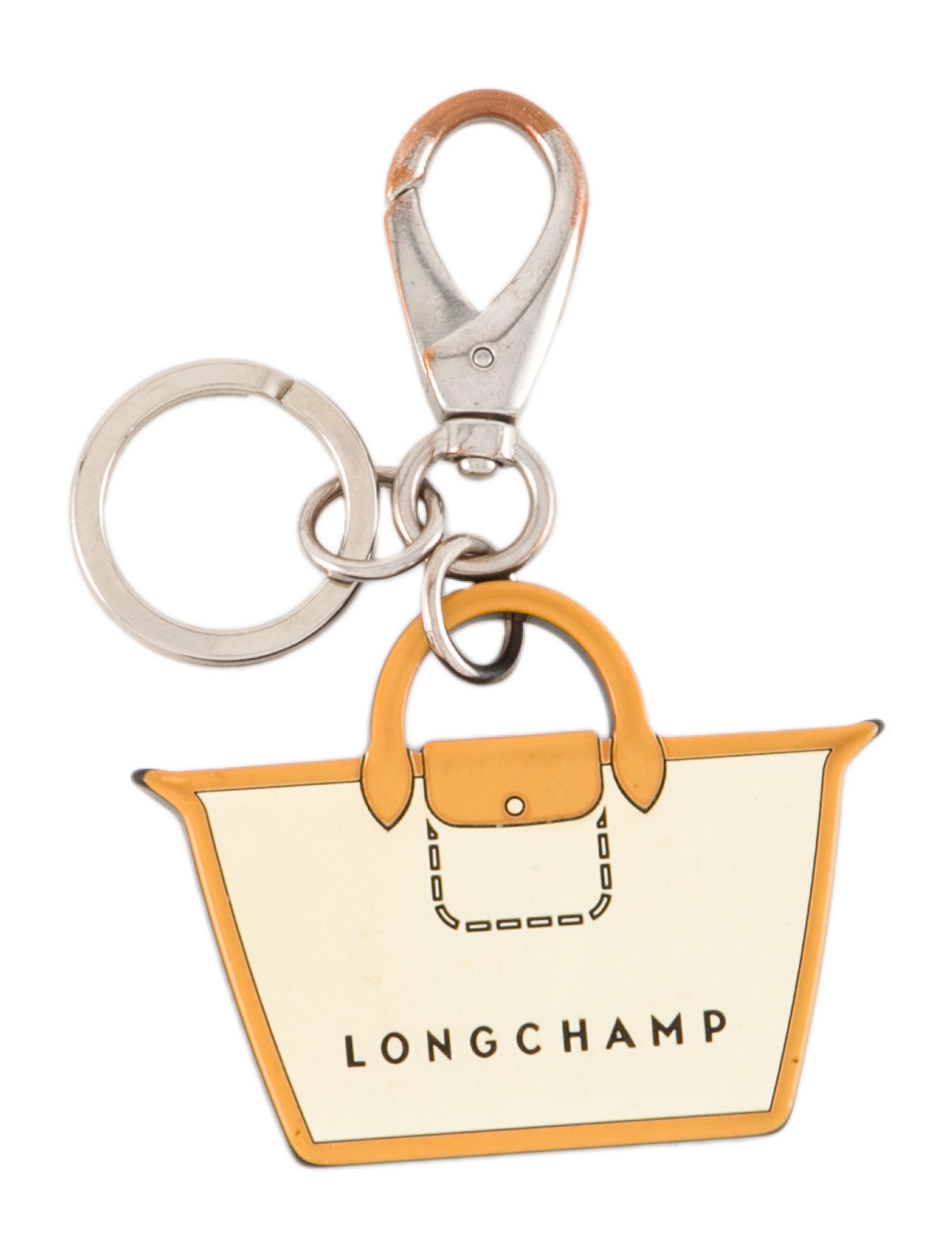 Longchamp Le Pliage Keyring Charm - Neutrals Keychains