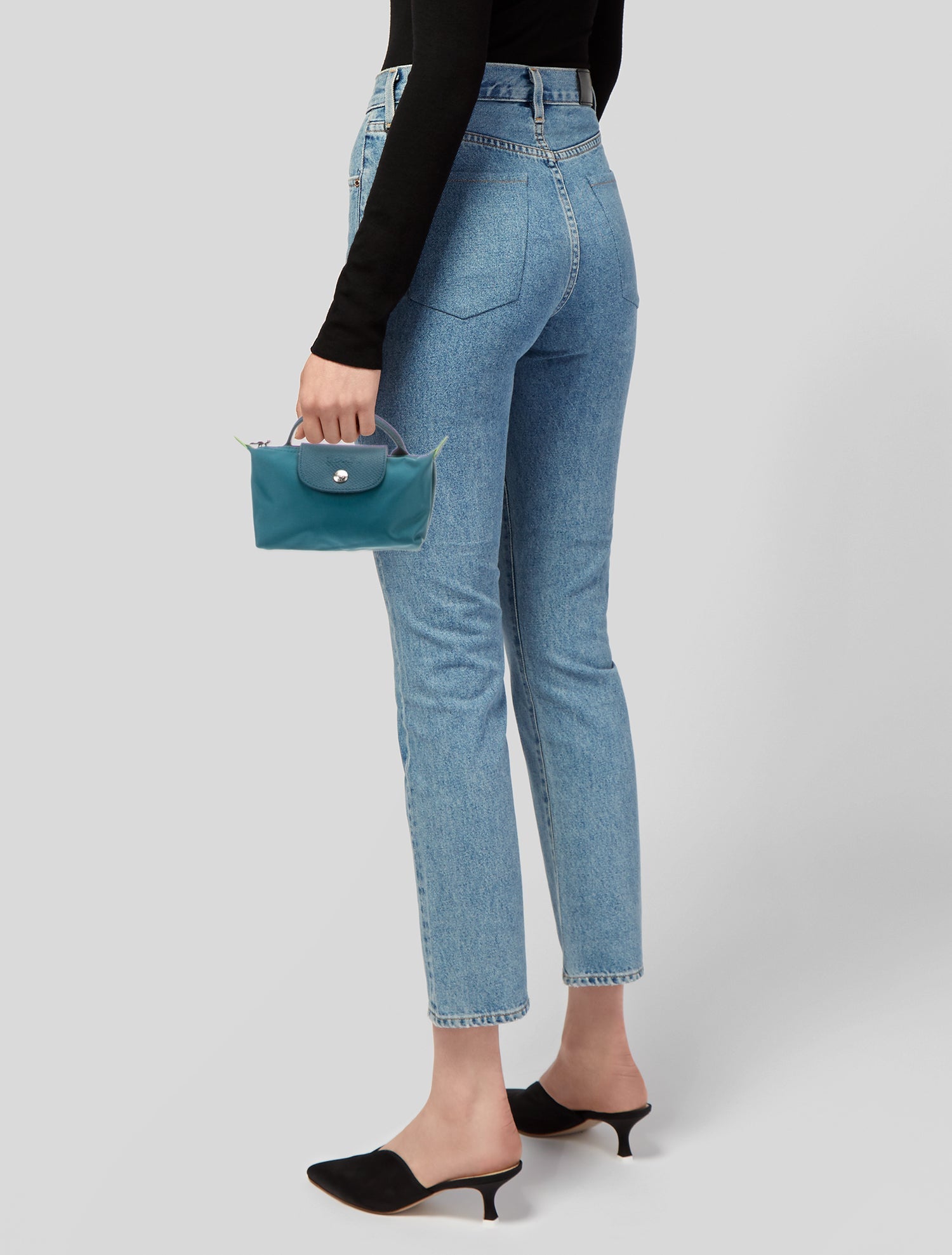 Longchamp Nylon Top Handle Bag