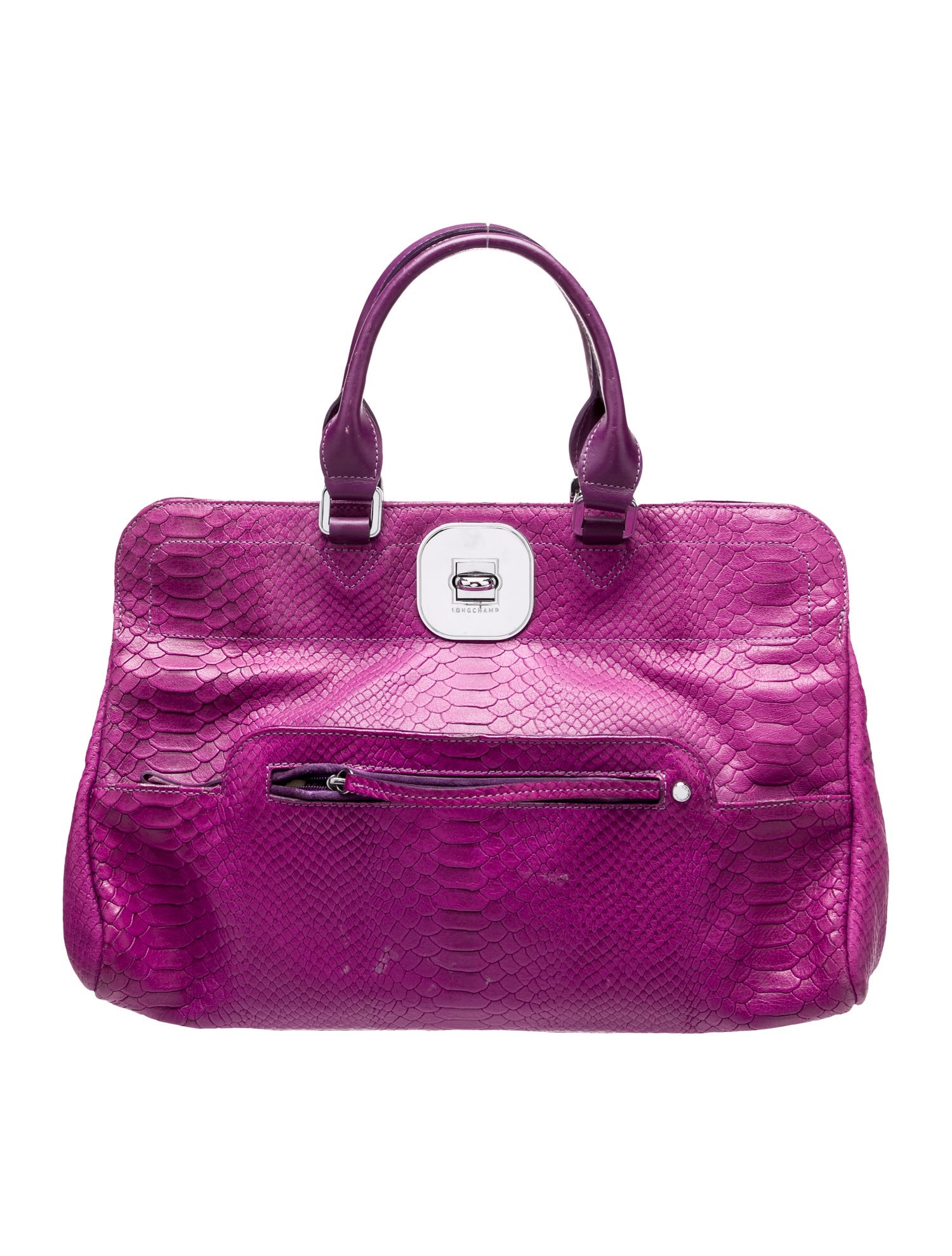 Longchamp Leather Top Handle Bag