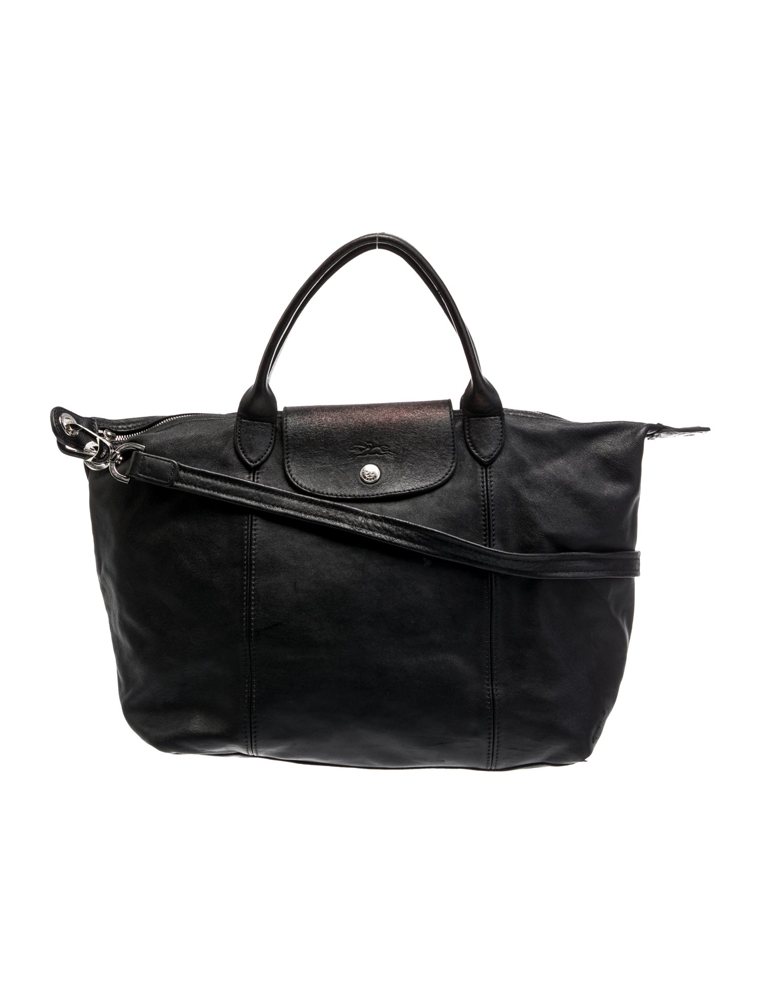 Longchamp Leather Top Handle Bag