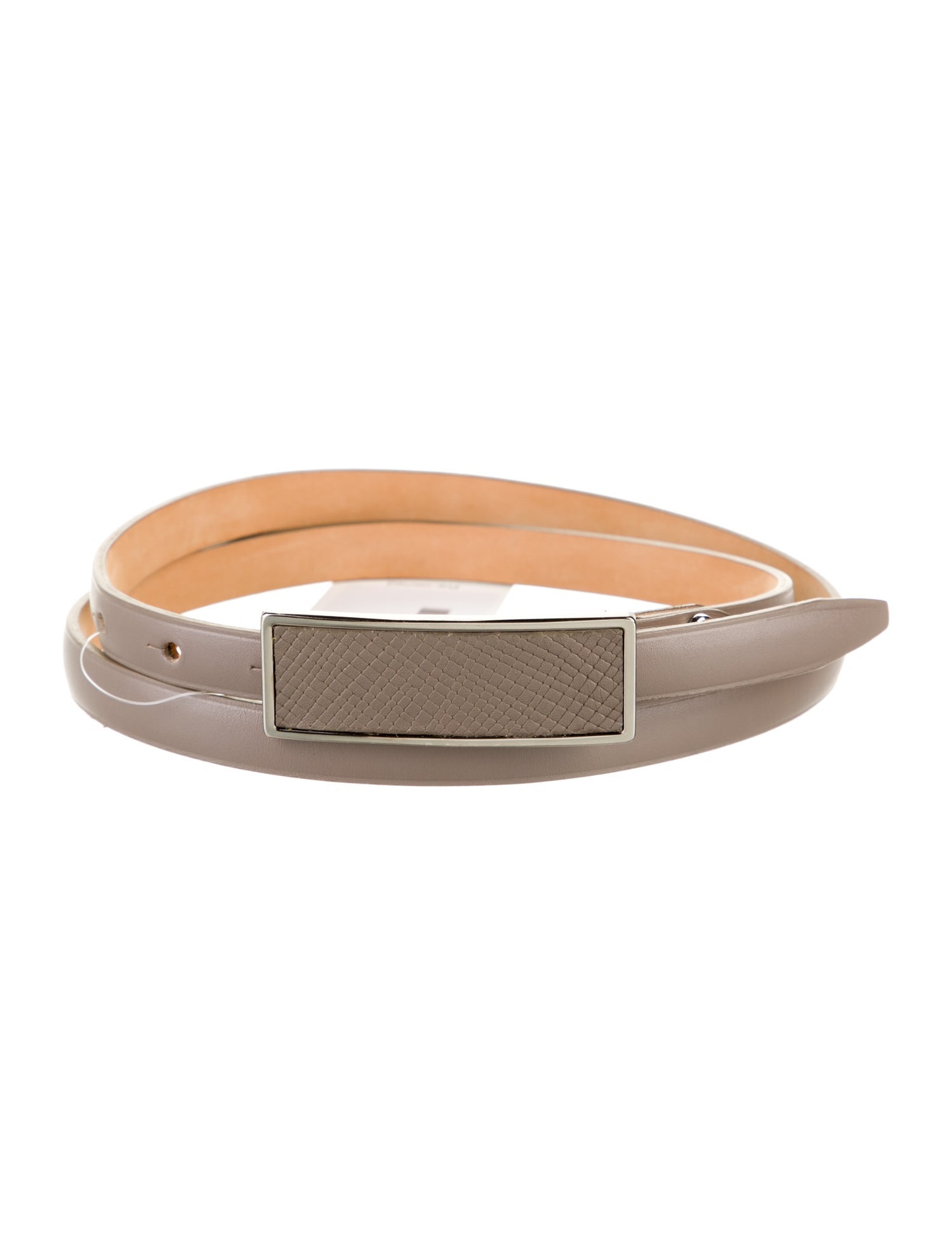 Longchamp Skinny Leather Belt